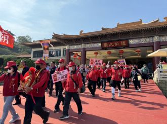 112年12月25日：1、參與2023世界神明聯誼會「共生吉祥」活動(高雄佛光山) 、2、至阿蓮營盤六興宮、楠西聖濟宮參訪。