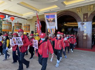 112年12月25日：1、參與2023世界神明聯誼會「共生吉祥」活動(高雄佛光山) 、2、至阿蓮營盤六興宮、楠西聖濟宮參訪。