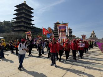 112年12月25日：1、參與2023世界神明聯誼會「共生吉祥」活動(高雄佛光山) 、2、至阿蓮營盤六興宮、楠西聖濟宮參訪。