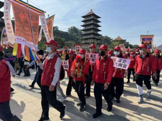 112年12月25日：1、參與2023世界神明聯誼會「共生吉祥」活動(高雄佛光山) 、2、至阿蓮營盤六興宮、楠西聖濟宮參訪。