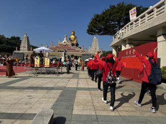 112年12月25日：1、參與2023世界神明聯誼會「共生吉祥」活動(高雄佛光山) 、2、至阿蓮營盤六興宮、楠西聖濟宮參訪。